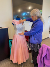 Seabeck, Projects - Mary HS places bling on her dancing dress